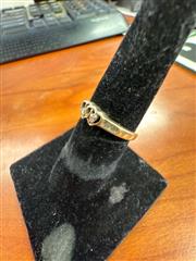 Lady's Diamond Heart Ring .06 Carat TW 10K YG 1.9g Size 6.75